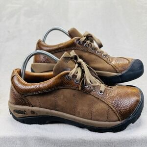KEEN Shoes Womens 9.5 Leather Presidio‎ in Cascade/Shitake Toe Bumper Anti Odor